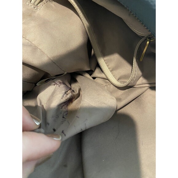 Fossil Jori Satchel Handbag Mini Duffle Blue Leather Handles Shoulder Strap - Picture 8 of 8